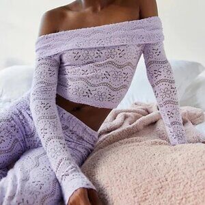 Urban Outfitters Out From Under Caroline Lace Off The Shoulder Top NWT Size M